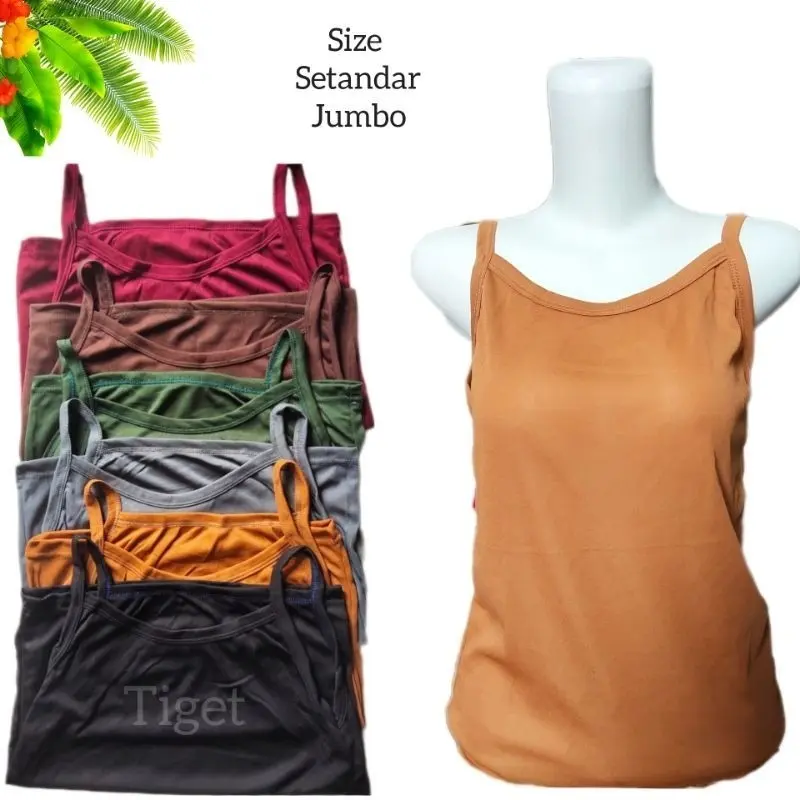 Kaos Dalam Singlet Tanktop Tengtop Tangtop Wanita Dewasa Remaja Cewek Murah Ukuran Standar Jumbo 0