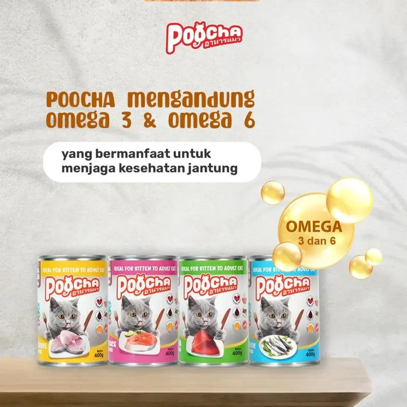 MACKEREL - poocha 400gr promo - makanan kucing - poocha wetfood - For Kitten & Adult Cat. pakan kucing import. pakan kucing tanpa pengawet 2