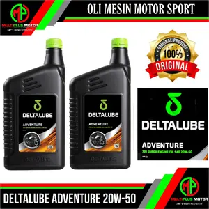 Oli mesin 4t DELTALUBE ADVENTURE 20W-50 ORIGINAL 100% Motor Motorcycle Kopling