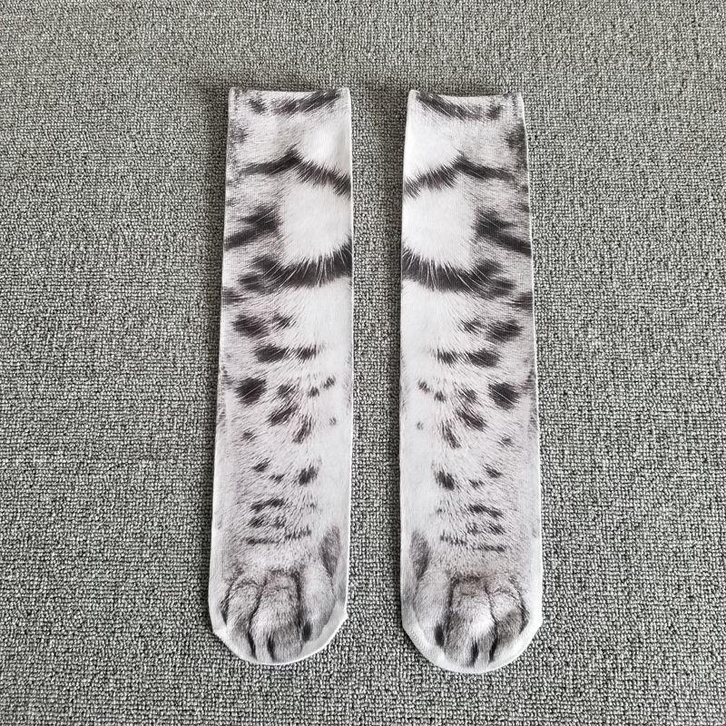 Product Introduction of Firstrich-TikTok Animal Feet Socks Trotter 3D Printing Creative Parent-Child Long Men's and Women's Tiger Children Cat's Paw Dog's Paw Chicken Feet 10
