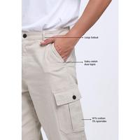 Gambar MANZONE - Celana Panjang Cargo Pria Bosila 3 - Beige - 31, Beige dari Manzone Store Kab. Pemalang 3 Tokopedia