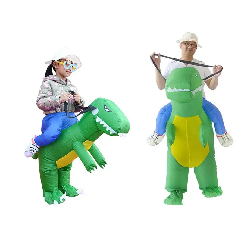 Kostum Dinosaurus Anak Dewasa Kostum Dino Pesta Unik Cosplay Ultah Lucu Badut Angin Inflatable 5