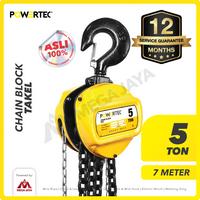 Gambar POWERTEC Chain Block / Takel 5 Ton x 7 Meter dari megajaya.co.id Kota Administrasi Jakarta Pusat 1 Tokopedia