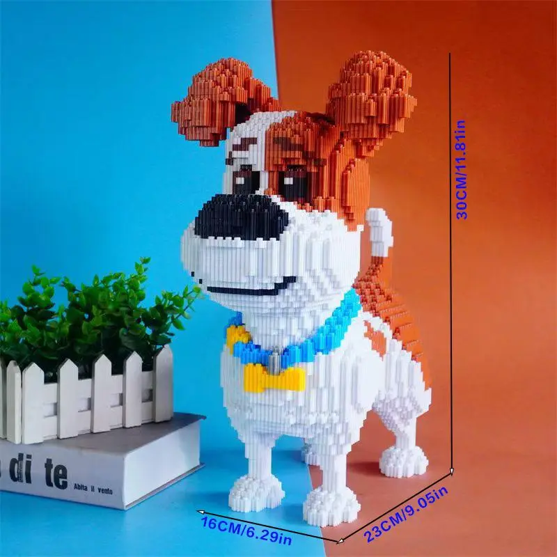 Dog Design Building Blocks Toy, 3141pcs/set DIY Handmade Assembly Models, Creative Building Toy for Home Desktop Decor, Model Kit Crafts 2