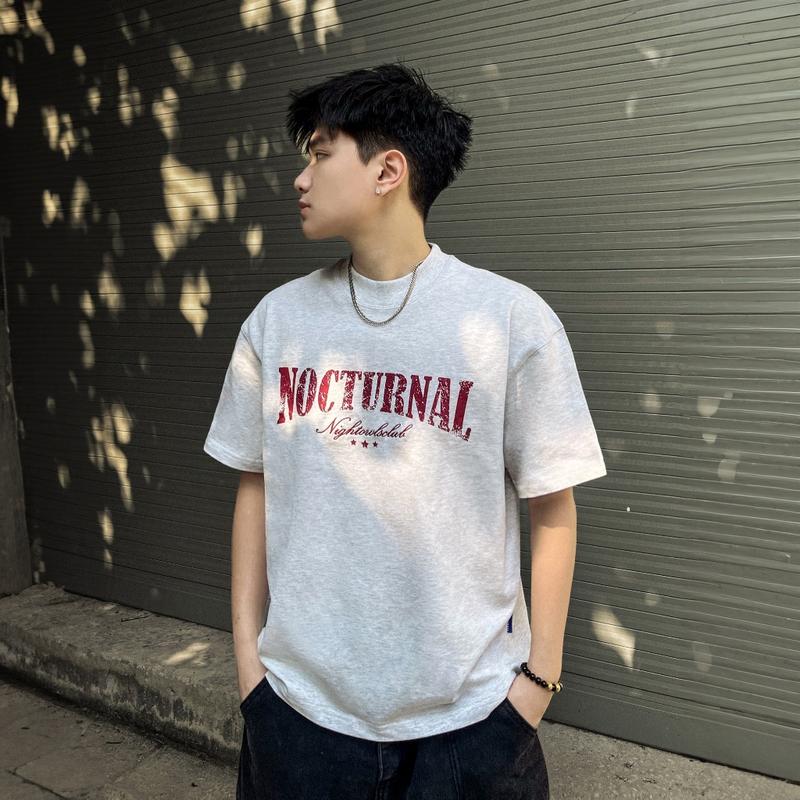 Áo Thun Cotton 100% Hình Hộp Cổ Điển NOCTURNAL, Dành Cho Nam Và Nữ, Unisex, Áo Phông In Hình Thương Hiệu Địa Phương 1