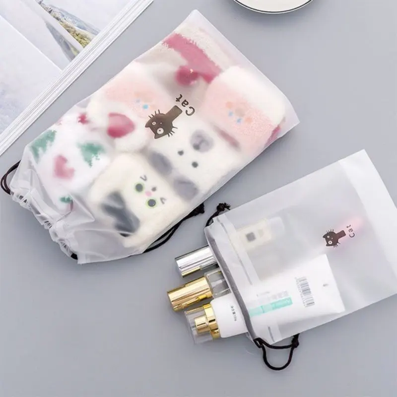 Travel Bag Kosmetik Makeup Anti Air Pouch Serut 3