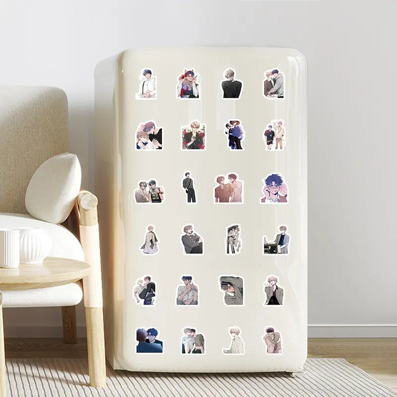 (sẵn-new) Set 100 stickers Bản Phác Thảo Korean BL Manwha  Acrylic Stand Secret Service Hình dán 2