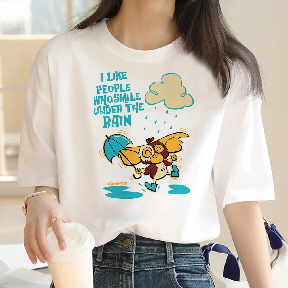 Gremlins top women harajuku designer Japanese top girl anime Japanese funny clothes