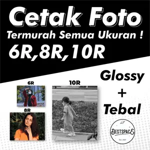 Cetak Foto Termurah Ukuran 6R, 8R, 10R