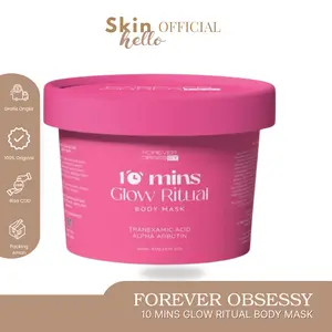 FOREVER OBSESSY Masker Dosting Pemutih Badan  Tone UP Instan Cerah & Wangi Mewah Bekas Luka Hilang  Dalam 14 Hari | Glow Ritual Kulit Putih Permanen 10X Lebih Putih Dari Sebelumnya Kandungan Pemutih EXTRA Dalam 10Mins - 100 Gram