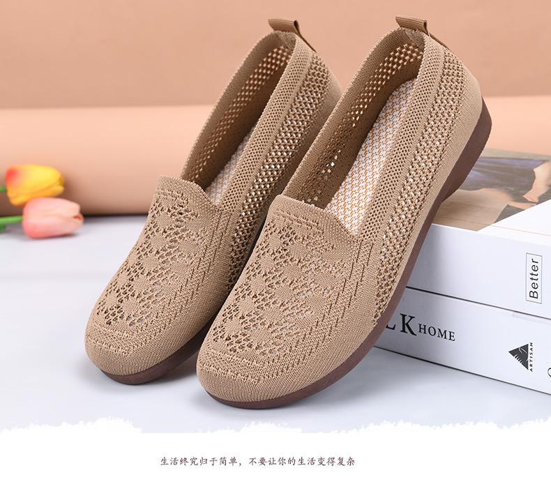 Product Introduction of Breathable Women's Shoes, Mesh Surface, Soft Sole, Low Cut Style, Casual Slippers, Suitable for Moms, Ready Stock Shoes 5