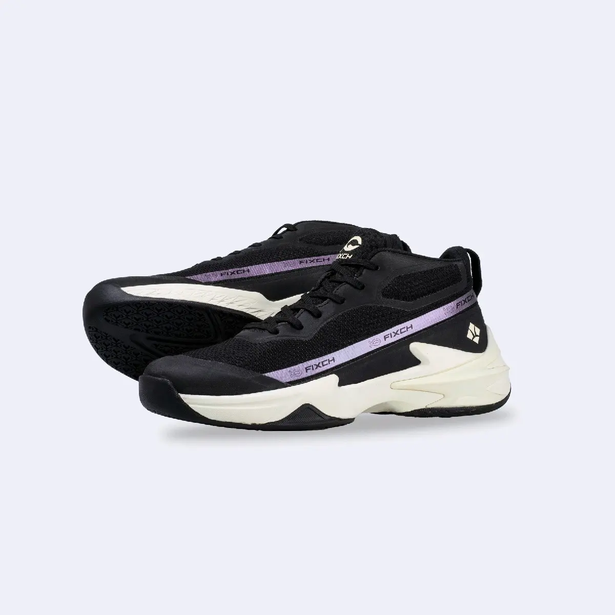 FIXCH SEPATU VOLI/VOLLEY ORIGINAL KNIVE / BLACK OFF WHITE/fixch sepatu voli terlaris original/sepatu voli fixch terbaik dan original