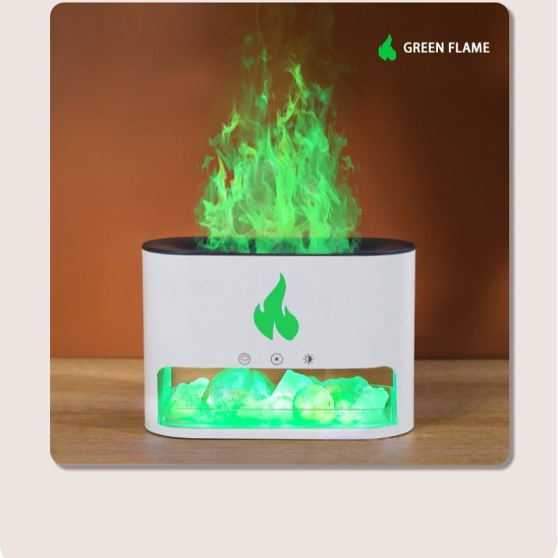 Imitation Flame Aromatherapy Humidifier, Perfume Essential Oil Diffuser, Creative Decorative Volcano Humidifier with Night Light, Air Moisturizer for Home Office, Mother's Day Gift for Mom 4