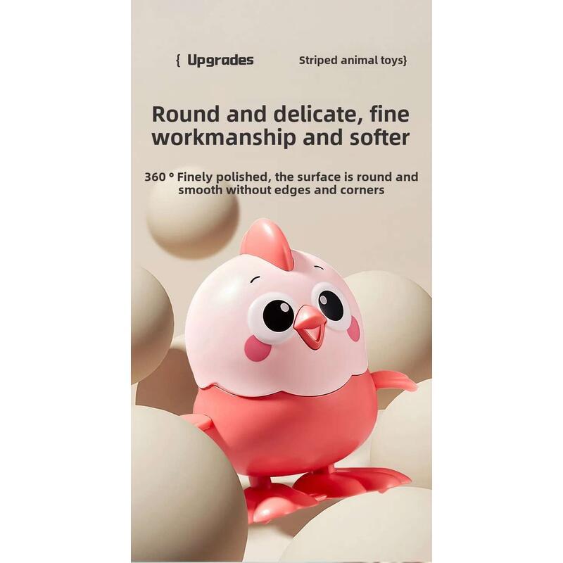 Product Introduction of Children's Cartoon Clockwork Wind-up Jumping Chick Baby Educational Toy Wind Up Kids Girls Boys Toys 18