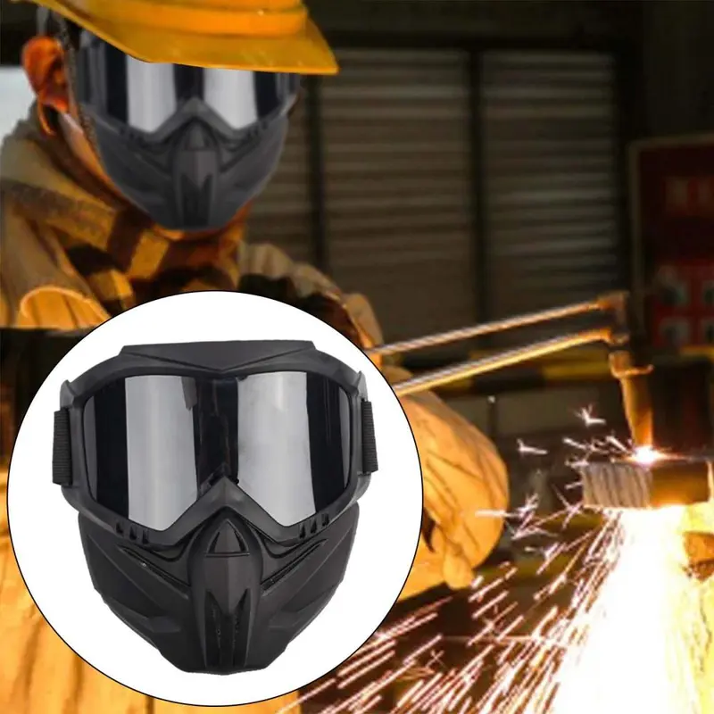 Mặt nạ hàn, có dây đeo Có Thể Điều Chỉnh Mặt nạ hàn, tấm chắn bảo vệ, để mài 3