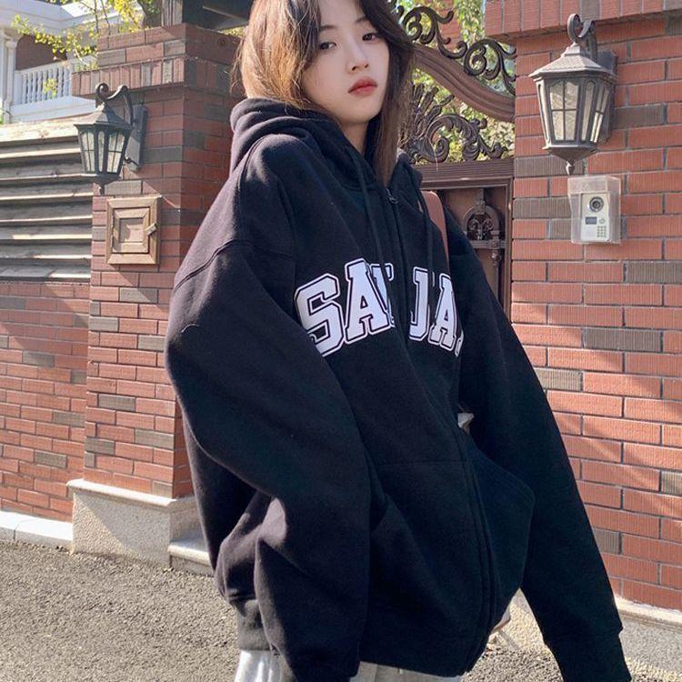 Áo Hoodie Cardigan, Phong Cách Cổ Điển Mỹ Xu Hướng Trung Quốc Dành Cho Nữ, Dáng Rộng Rãi Và Phong Cách Lười Biếng, Áo Đôi, Áo Khoác, Hàng Mới Về Mùa Xuân Và Mùa Thu 2024 1