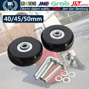 【4 PCS】Roda Koper Pengganti Karet Luggage Replacement Wheel 40 45 50 x 18 mm Rubber Suitcase Wheels