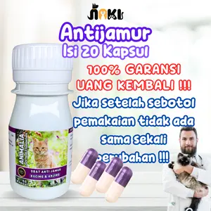 OBAT JAMUR KUCING ANJING KAPSUL AMPUH SCABIES GATAL KITTEN ADULT