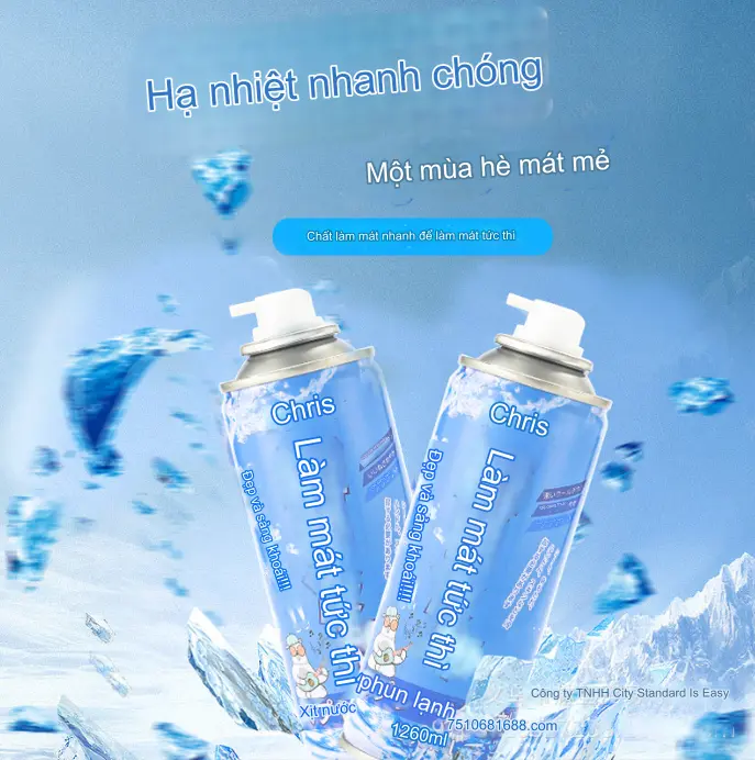 Bình Xịt Làm Mát Dành Cho Oto, Xe Máy, Chơi Thể Thao Sport Chạy Xe Đạp