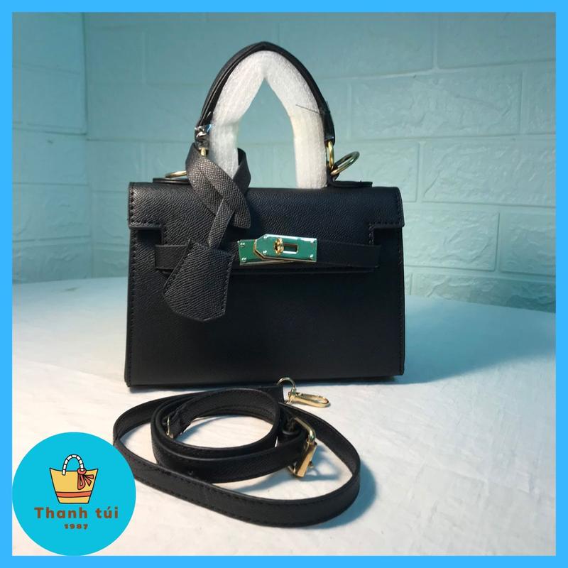 Túi xách tay đeo chéo size 19 da lì dáng cao Bag Nữ 5