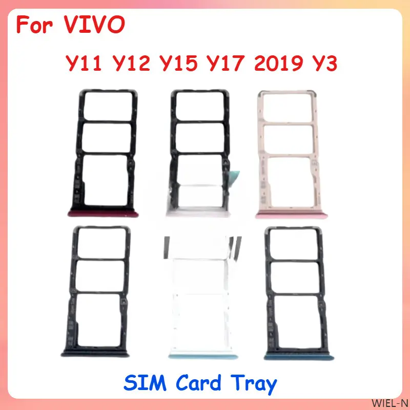 For Vivo Y11 (2019) Sim Tray Micro SD Card Holder Slot Parts Adapter