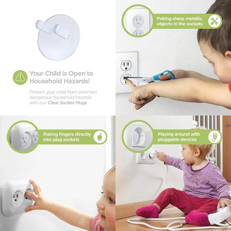 Product Introduction of 1pc Outlet Covers, American Standard Baby Proofing Safety Child Secure Electric Plug Protectors 1