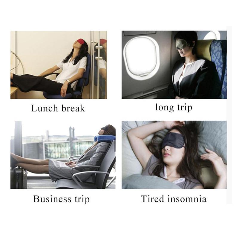 Product Introduction of Double-Side Pure Silk EyeShade Sleeping Eye Cover Eyepatch Health Sleep Shading 29