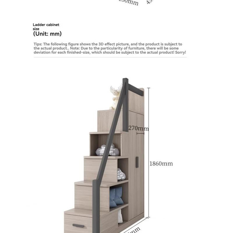 Elevating children's combination bed with desk, wardrobe, three-dimensional storage system, detachable long bed 5