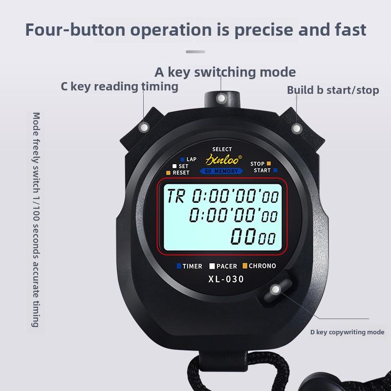 Electronic stopwatch timer race students running professional gym training sports trainer sports code watch 1