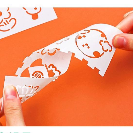 Set 4 thước khuôn tập vẽ hình siêu dễ thương 8