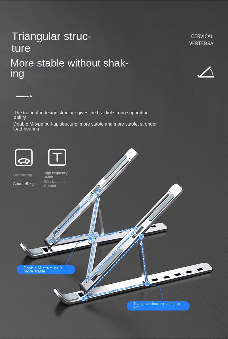 Product Introduction of Giá Chân Đế Máy Tính Xách Tay, Có Thể Điều Chỉnh, Với Bộ Làm Mát, Giá Đỡ Nâng Cao, Thích Hợp Cho Máy Tính Để Bàn Đứng Và Treo Hỗ Trợ, Năm 2025 7