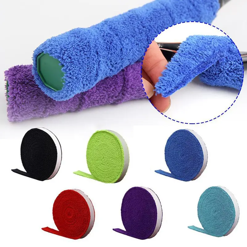 Băng Thấm Mồ Hôi Vợt Cầu Lông, Tay Cầm Khăn Chống Trượt, Chất Liệu Microfiber, Vợt Overgrip, V4B9, Chất Liệu Khăn 1