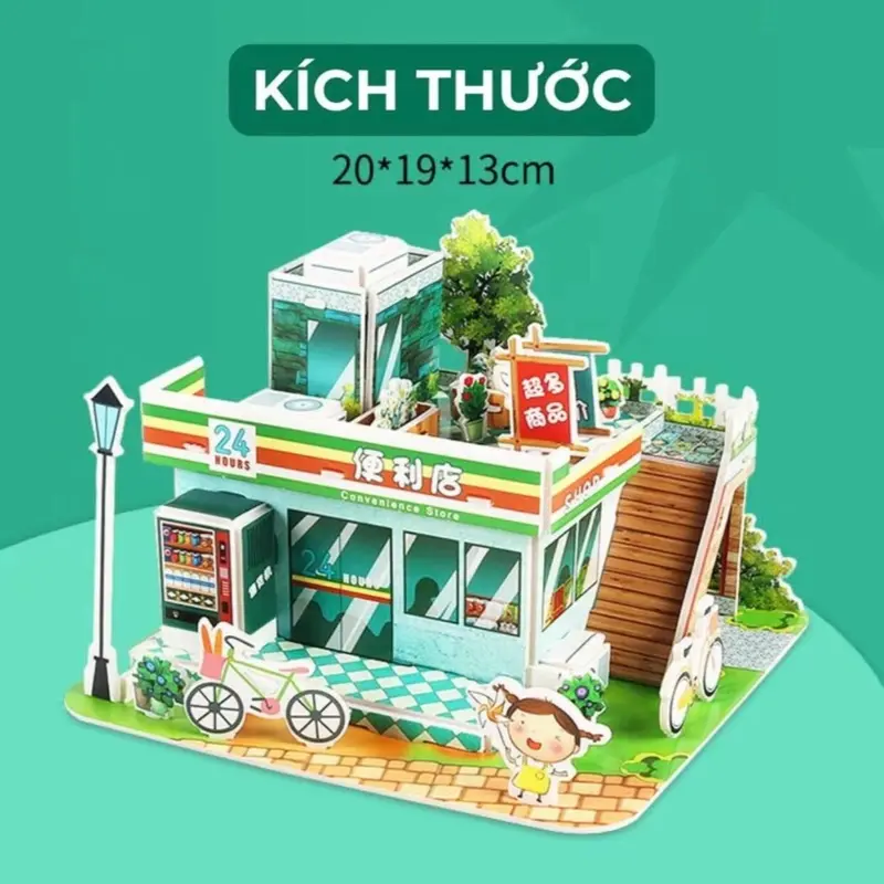 [COMBO 8 Bộ ] Hoạt Hình 3D Xếp Hình, Giáo Dục 3D Handmade Xếp Hình Phòng DIY, Xây Dựng Đồ Chơi Nhà Bếp Phòng Tắm Phòng Ngủ Ghép Hình Giấy Xếp Hình Đồ Chơi Bé Trai Bé Gái Toy Voi 7