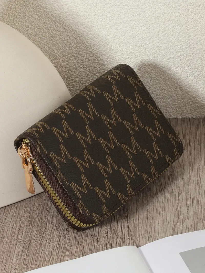 Product Introduction of Fashion Letter Pattern Pu Leather Zipper Wallet, Simple Casual Multi-card Card Holder for Women, Casual Trendy Versatile High-quality Wallet for Daily Use 0