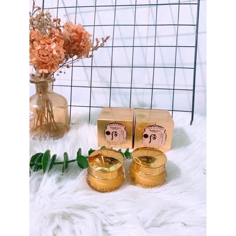 ￼(Combo ngày đêm) KEM N.ÁM , D.ƯỠNG T.RẮNG VÀ T.Á.I T.ẠO DA NIZHENYA EXCELLENT– H.ÀN Q.UỐC ( MẪU VÀNG Women Làm Đẹp Da Nữ Chăm Sóc Da Skincare Dưỡng Ẩm Da 1