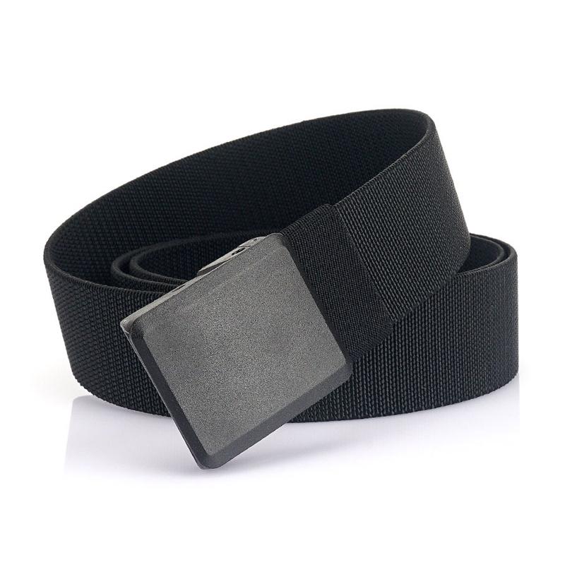 Product Introduction of Metalless Elastic Belt for Men and Women Premium Plastic Buckle Stretch Casual Belt 120cm Jeans Girdle Male 13