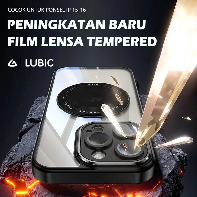 360 ROTATION RING MAGNETIC BRACKET CASE For IPHONE15 16 PRO MAX LENS GUARD PROTECTOR FULL COVER 5