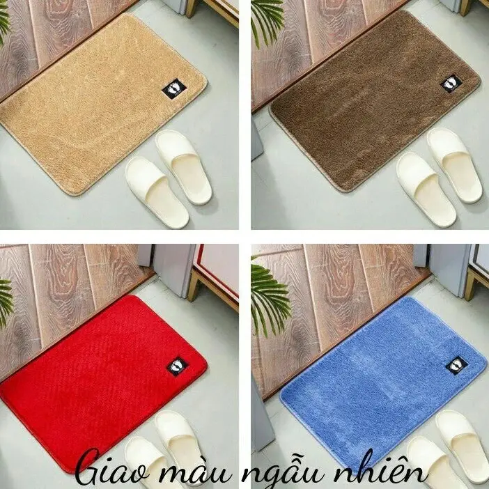 [Combo] 5 Thảm Lau Chân Lông Cừu Len Mềm Thảm Chùi Chân Siêu Thấm Hút 40x60cm 3
