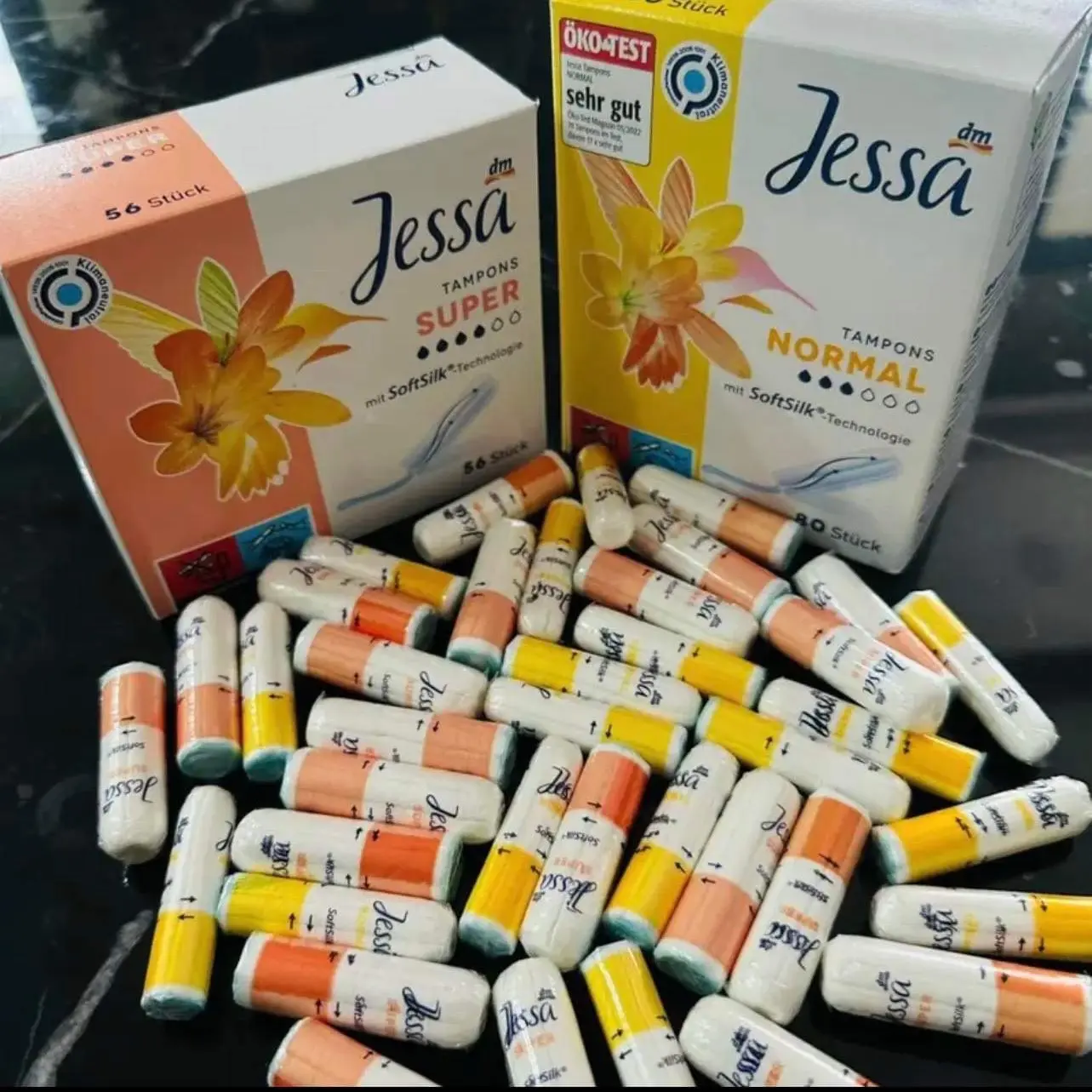 Tampon dùng thay cho băng vệ sinh tiện lợi gọn sạch sẽ #30 cái mầu vàng