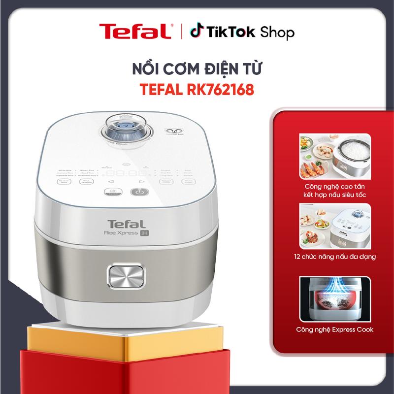 Nồi cơm điện tử cao tần Tefal RK762168 1.5L - 12 chương trình nấu ăn tiện lợi Nấu Cơm Cooker