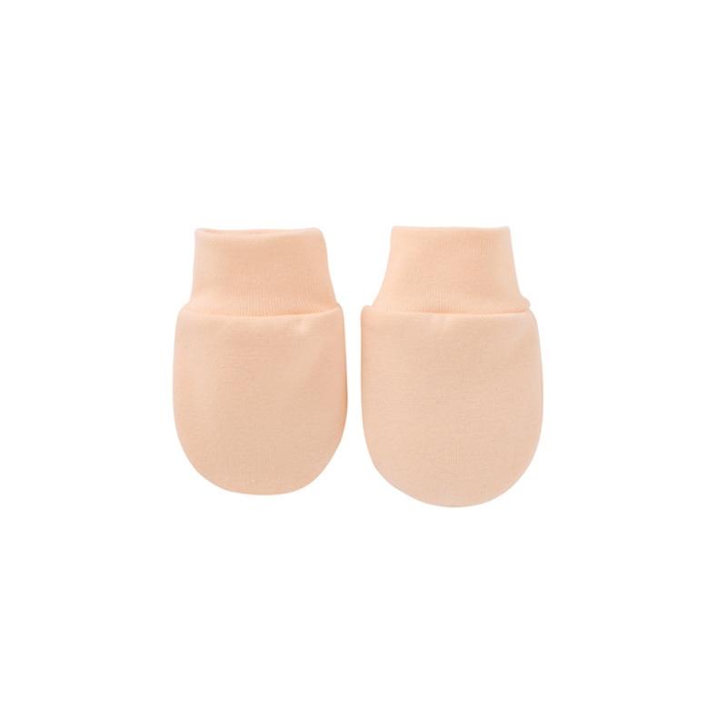 Product Introduction of Two Piece Set of Baby Scratch Resistant Soft Cotton Gloves for Newborn Face Protection 5