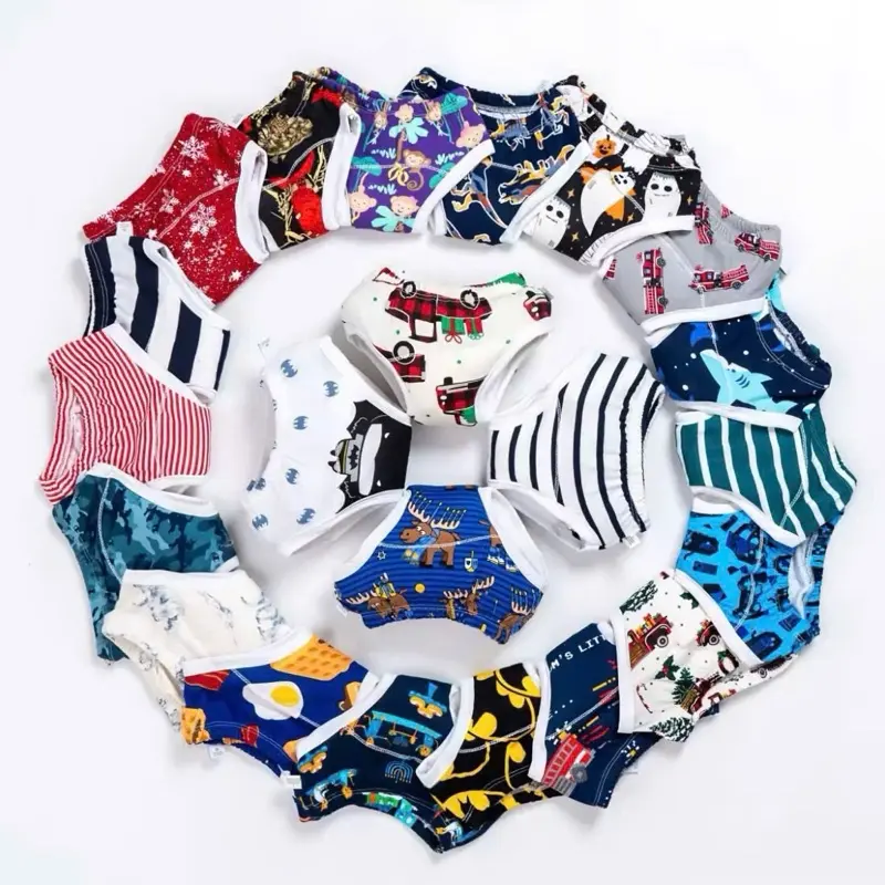 Combo 10 quần tập bỏ bỉm siêu thấm chống hăm chống tràn an toàn cho da Size S M L XL cho bé