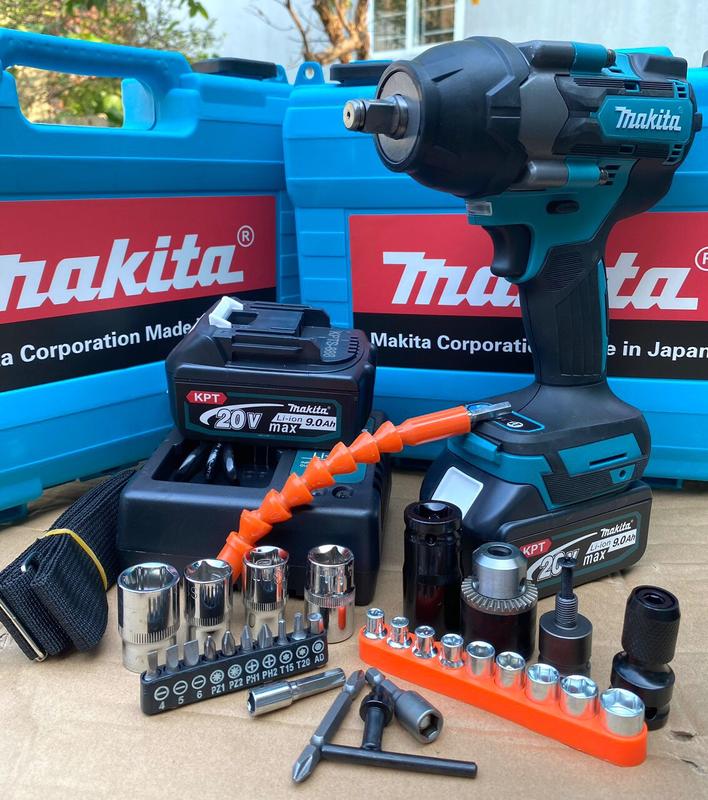   Lực Siết khủng 2200Nm  Máy Siết Bulong Đa Năng Makita Đầu Đặc 1 2 Chuyên Siết mở ốc xe Tay Ga ốc Oto Con 