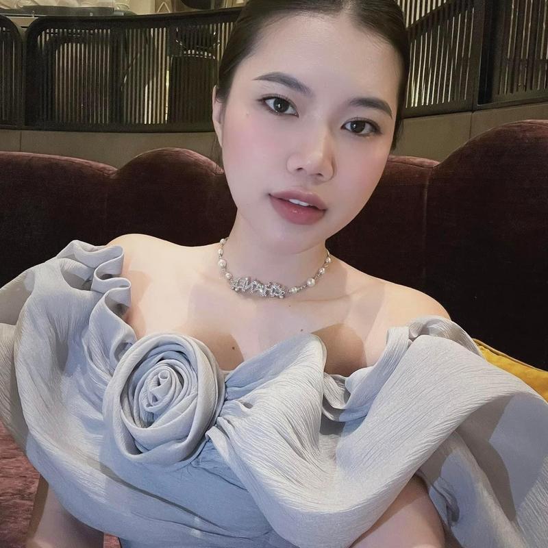 Áo thiết kế cuộn hoa trễ vai Nữ Women Voi Top Voan Sơ Mi Shirt