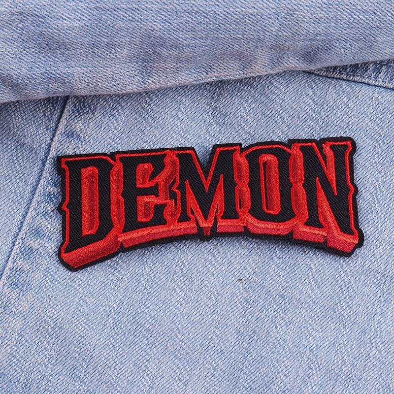 Cartoon Pattern Punk Series Style Embroidered Patch, 3 Counts/set Cute Heat Resistant Patch, DIY Decorative Sticker for Jacket, Jeans 2