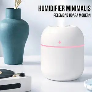 Humidifier Diffuser Aroma Terapi Mini Pelembab Udara Ultrasonic USB Silent Night Lamp WD-21