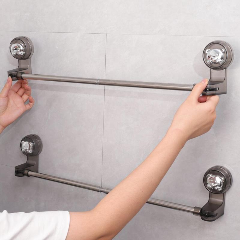 Giá Treo Khăn Có Thể Thu Vào Không Cần Đục Lỗ, Đa Năng, Giá Để Dép Lê, Chống Thấm Nước Và Chống Ẩm, Đồ Dùng Đựng Đồ Gia Dụng, 1 Cái 7
