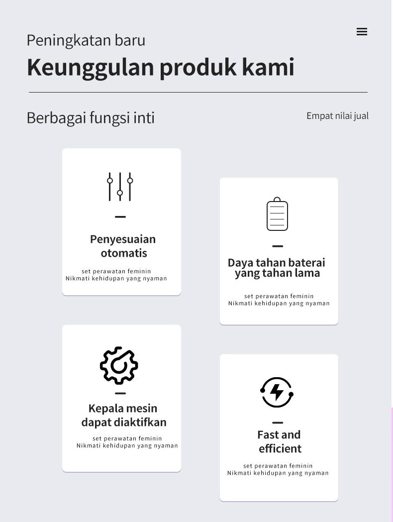 Product Introduction of COD SHINON Epilator Rambut Wanita Lady Shaver Epilator alat cukur bulu sensitif wanita lady  shaver Ketiak Wajah Perontok 6