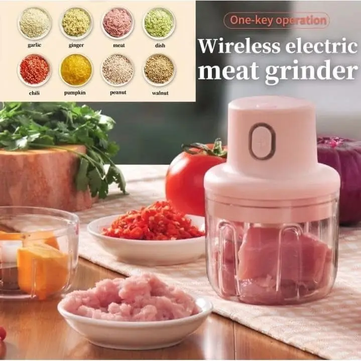 Chopper Mini Blender Elektrik USB Portable Multifungsi 6