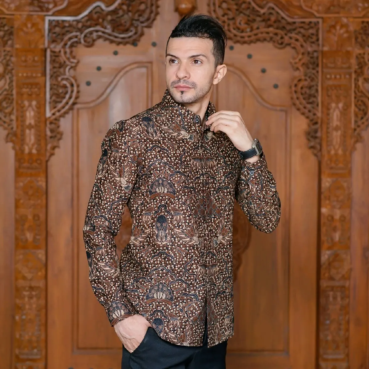 Kain Batik Motif Mego Kartiko Katun Prima Mestres Sanforise 240cm x 110cm - Gift